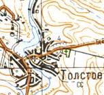 Topographic map of Tovste