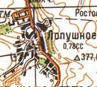 Топографічна карта Лопушного