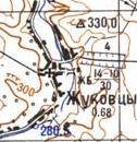 Топографічна карта Жуківців