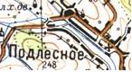 Topographic map of Pidlisne