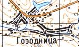 Topographic map of Gorodnytsya