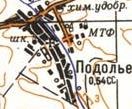 Topographic map of Podillya