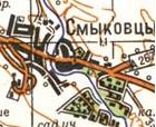 Topographic map of Smykivtsi