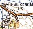 Topographic map of Onyshkivtsi