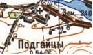 Топографічна карта Підгайців