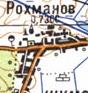 Topographic map of Rokhmaniv