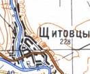 Топографічна карта Щитівців