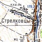 Топографічна карта Стрілківців