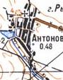 Topographic map of Antoniv