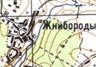 Topographic map of Zhnyborody