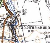 Топографічна карта Старої Ягільниці