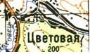 Topographic map of Tsvitova