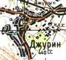 Topographic map of Dzhuryn