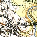 Топографічна карта Жизномира