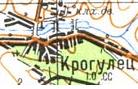 Топографическая карта Крогульца