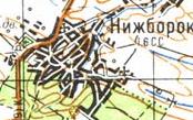Topographic map of Nyzhbirok