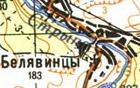 Топографічна карта Білявинців