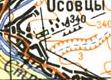 Топографічна карта Осівців