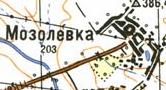 Topographic map of Mozolivka