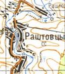 Topographic map of Rashtivtsi