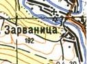 Топографическая карта Зарваницы