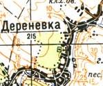 Топографічна карта Деренівки