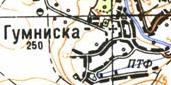 Топографическая карта Гумниски