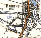 Топографічна карта Ілавчого