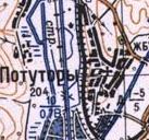 Топографічна карта Потутір