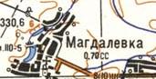 Топографічна карта Магдалівки