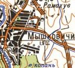 Топографічна карта Мишковичів