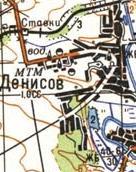 Топографічна карта Денисового