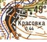 Топографічна карта Красівки