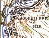 Топографічна карта Куропатниок