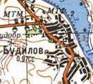 Topographic map of Budyliv