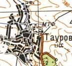 Topographic map of Tauriv