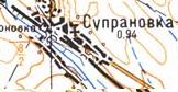 Топографічна карта Супранівки