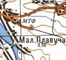 Topographic map of Mala Plavucha