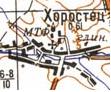 Topographic map of Khorostets