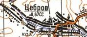 Topographic map of Tsebriv