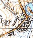 Topographic map of Toky