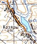 Топографічна карта Козярів