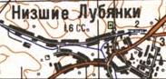 Топографічна карта Нижчих Луб'янок