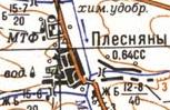 Topographic map of Plisnyany