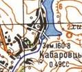 Топографічна карта Кабарівців