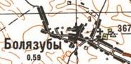 Топографічна карта Болязубів