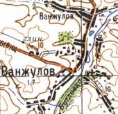 Topographic map of Vanzhuliv