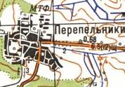 Topographic map of Perepelnyky