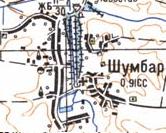 Topographic map of Shumbar