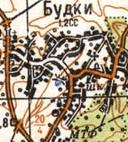 Топографічна карта Будок